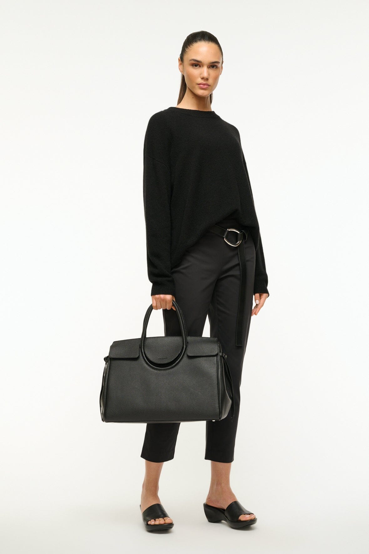 STAUD Maude Carryall – Black – detail 2