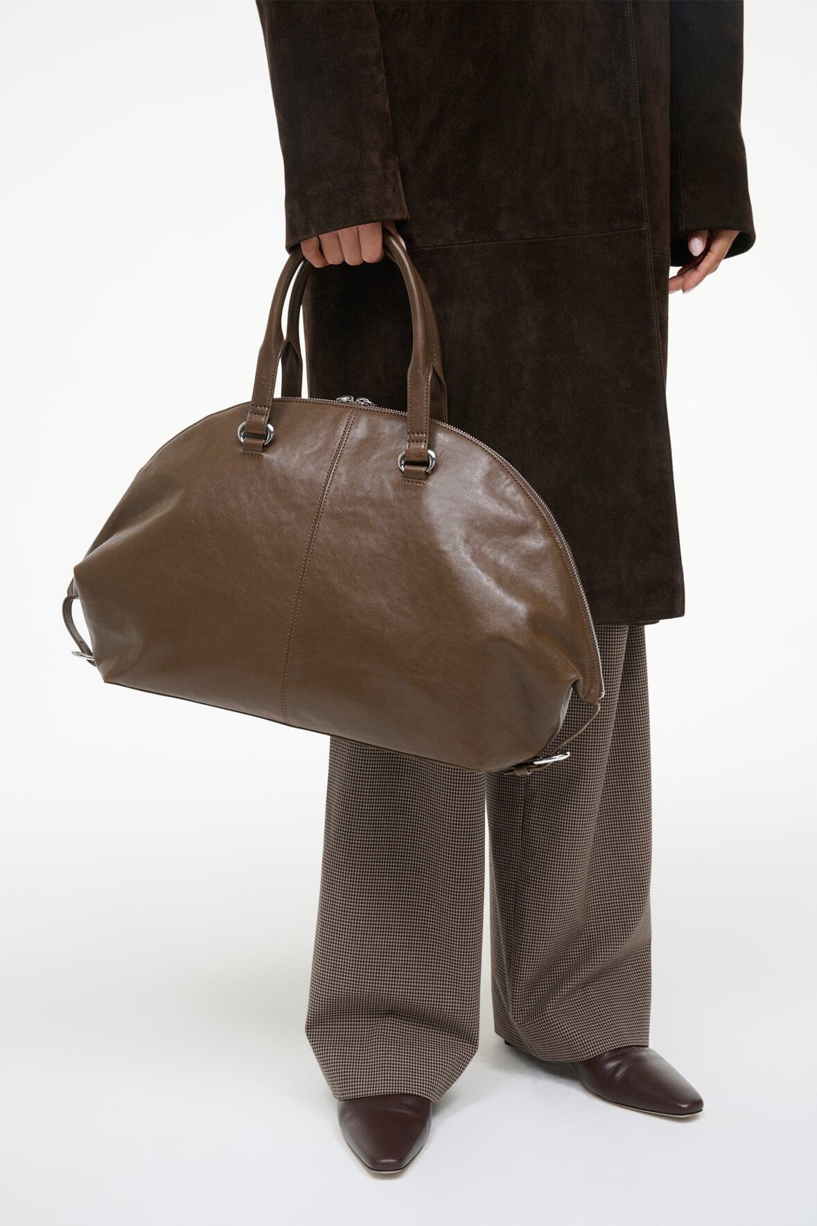 STAUD Hester Satchel – Truffle – detail 2
