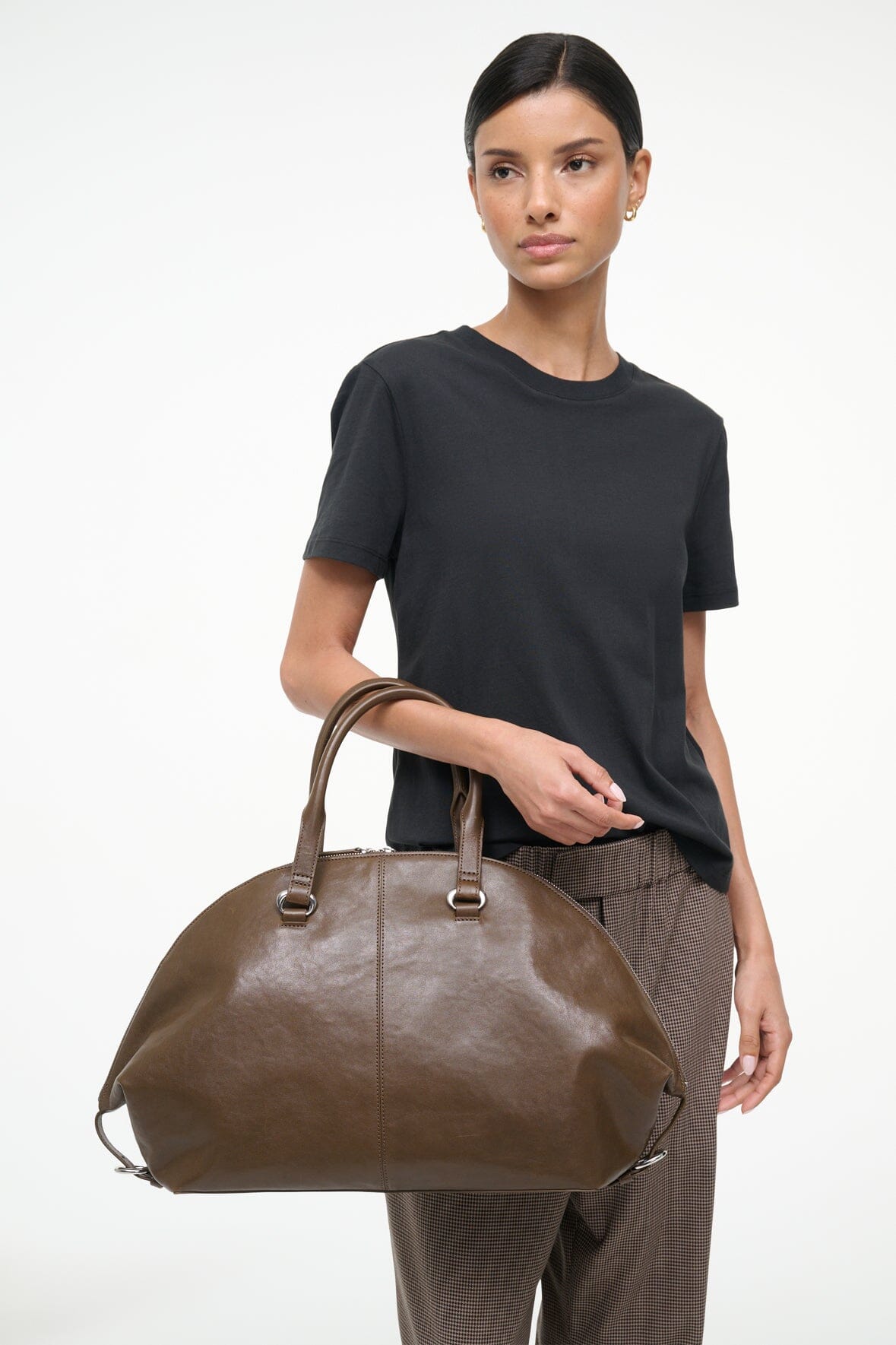 STAUD Hester Satchel – Truffle – detail 4