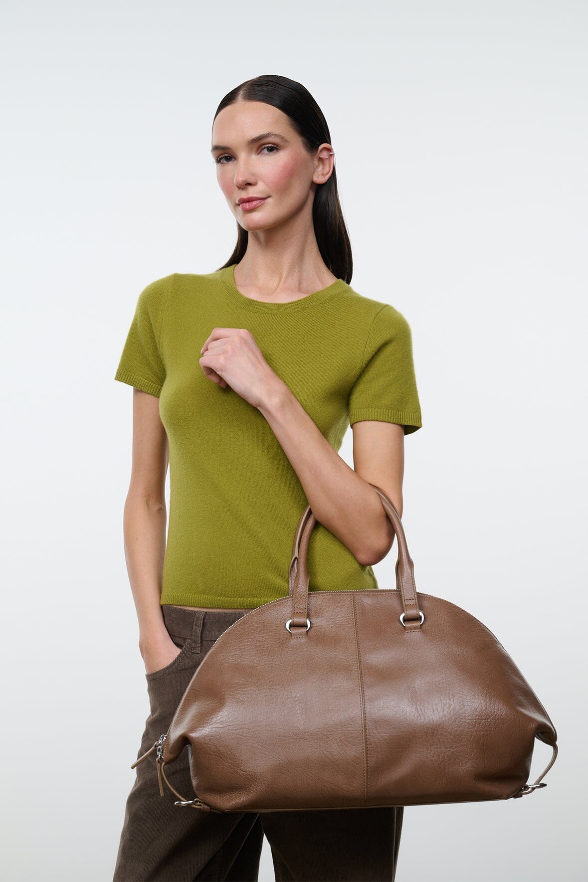 STAUD Hester Satchel – Toast – detail 3