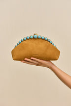 Cult Gaia Una Clutch – Toasted Caramel – detail 2