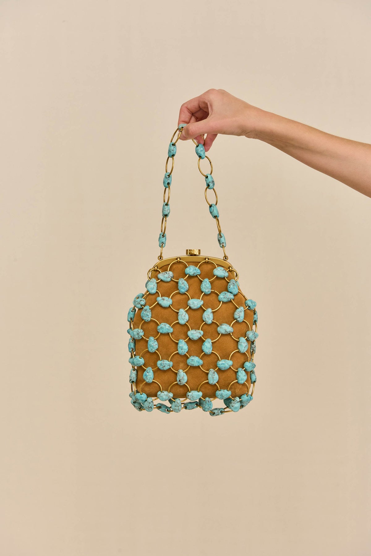 Cult Gaia Brielle Wristlet – Ibiza Turquoise Multi – detail 2