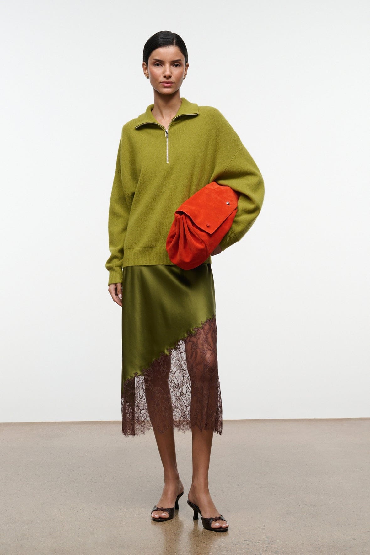 STAUD Cy Oversized Bag – Tangelo – detail 4