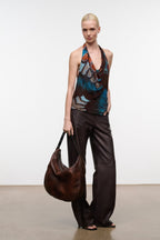 STAUD Levi Hobo Bag – Espresso Distressed – detail 3