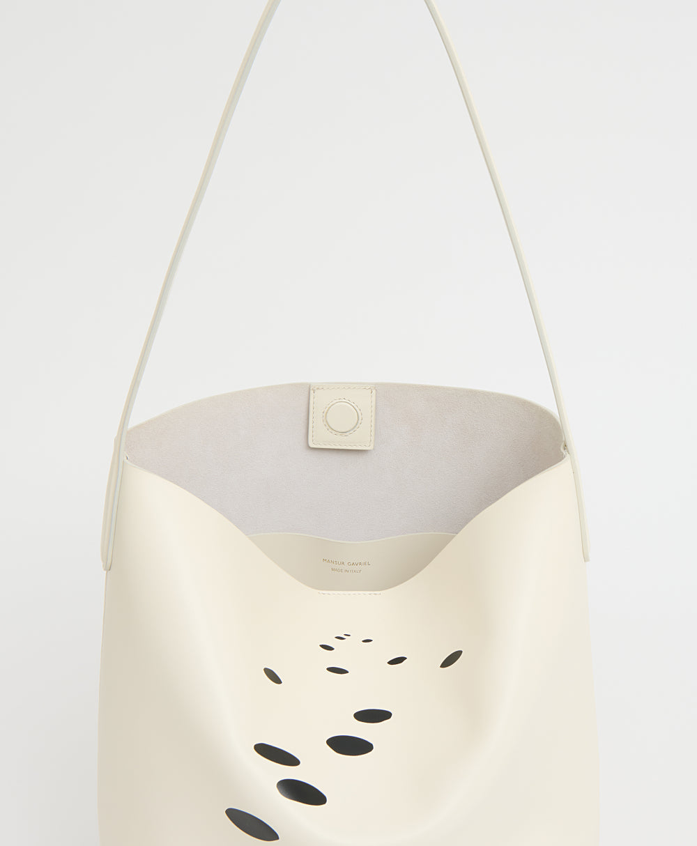 Mansur Gavriel Alexander Calder Everyday Cabas – Snow – detail 3
