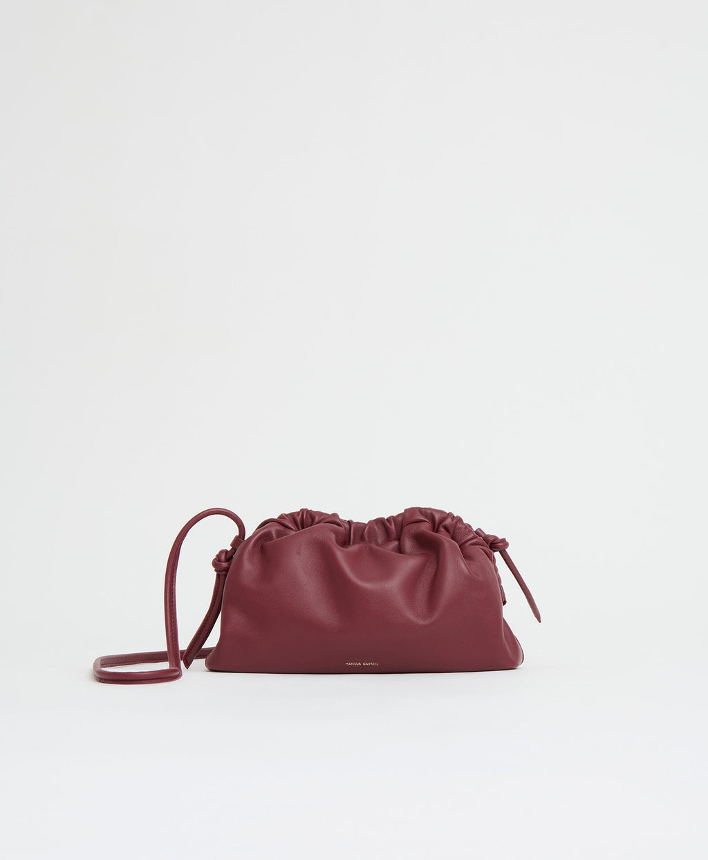 Mansur Gavriel Mini Cloud Clutch – Claret