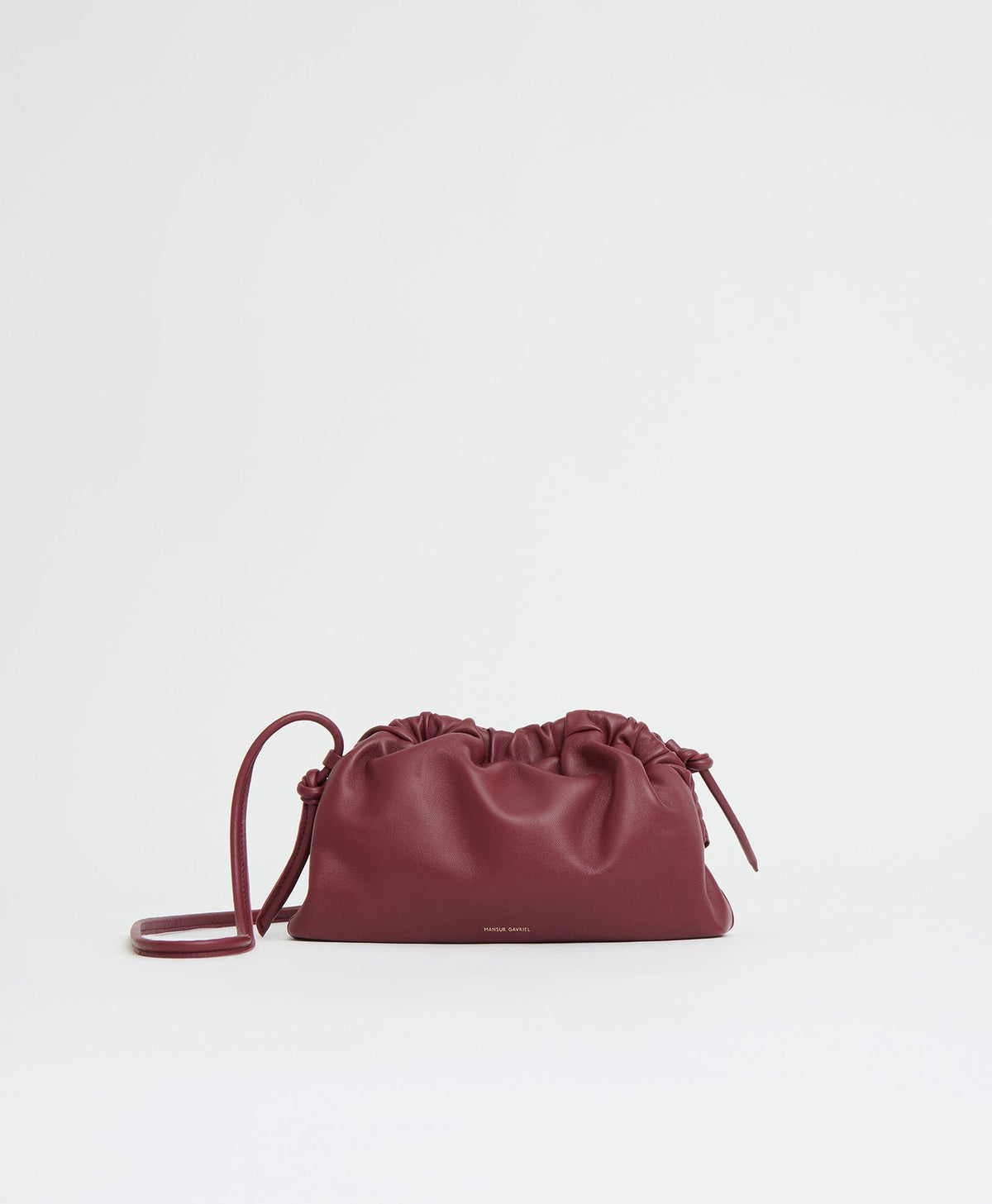 Mansur Gavriel Mini Cloud Clutch – Claret