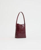 Mansur Gavriel Mini Everyday Cabas – Oxblood Croc – detail 3