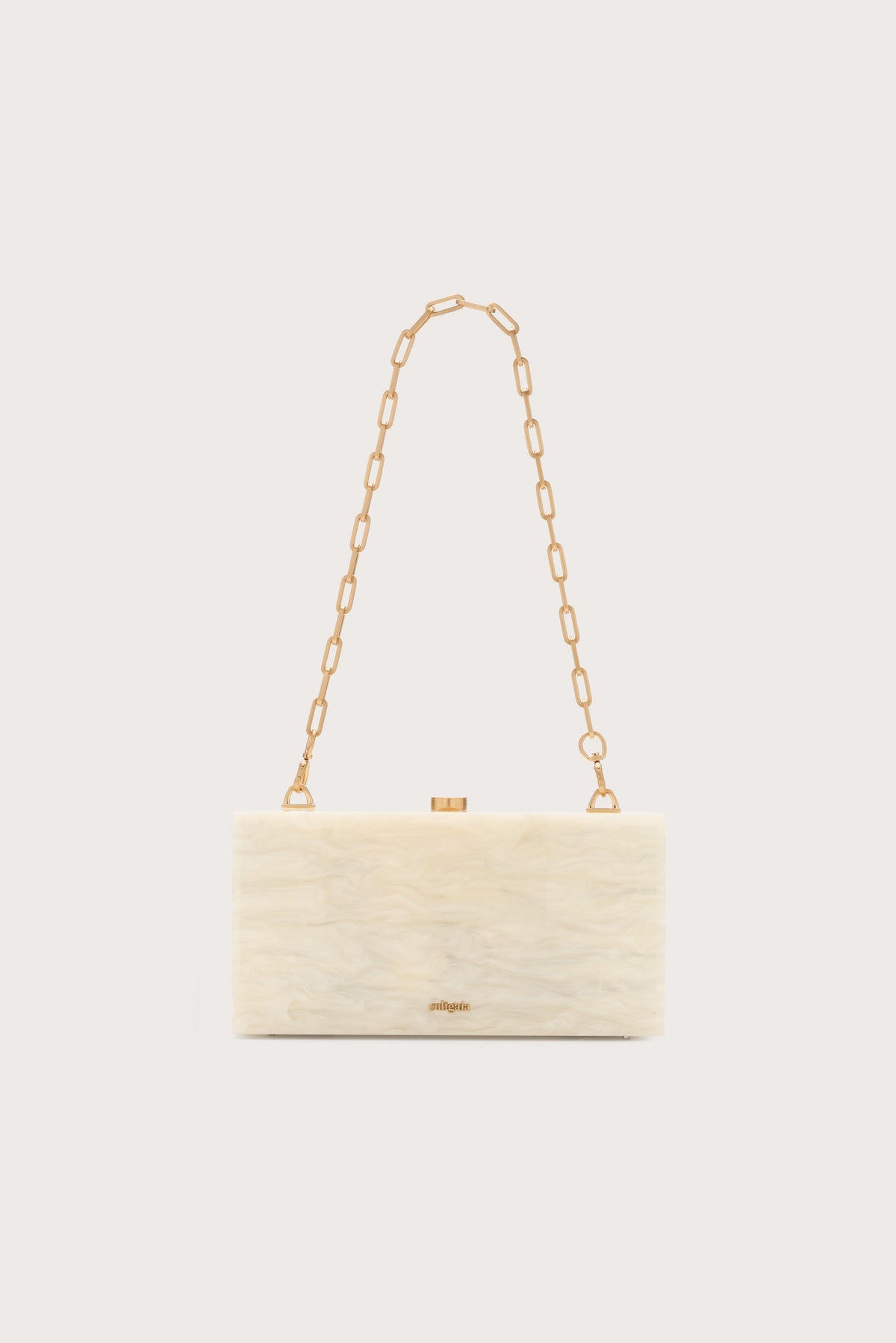Cult Gaia The Backgammon Clutch – Ivory – detail 4