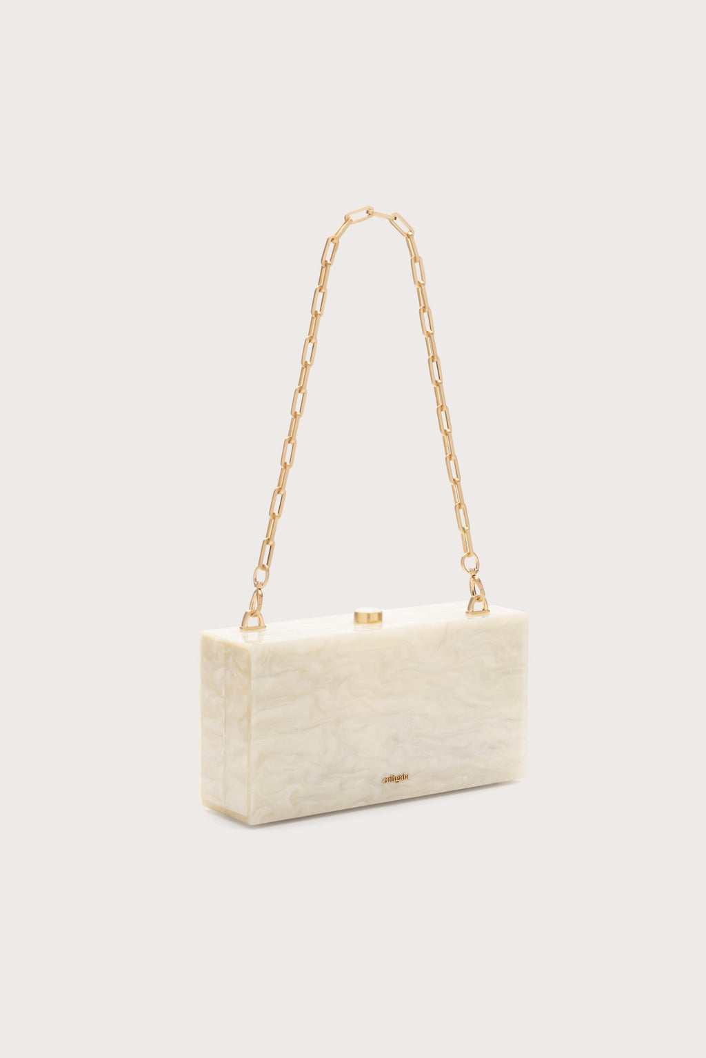 Cult Gaia The Backgammon Clutch – Ivory – detail 5
