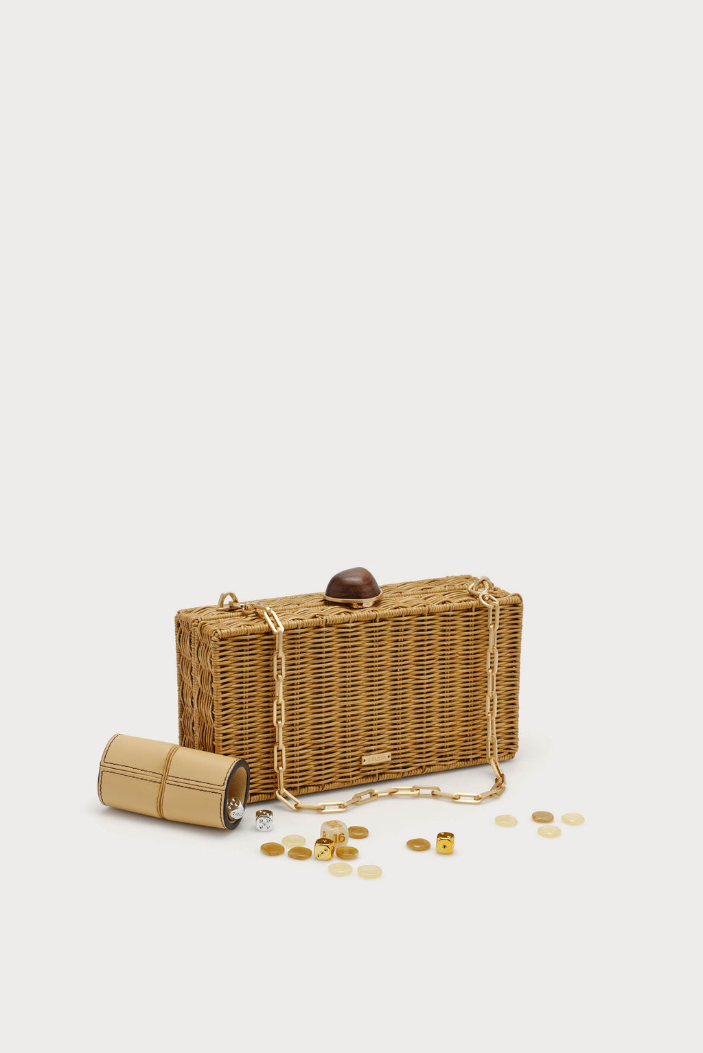 Cult Gaia The Backgammon Clutch – Natural Ina – detail 5