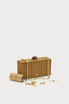 Cult Gaia The Backgammon Clutch – Natural Ina – detail 5