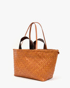 Clare V. Bateau Tote – Natural Diagonal Woven – detail 5