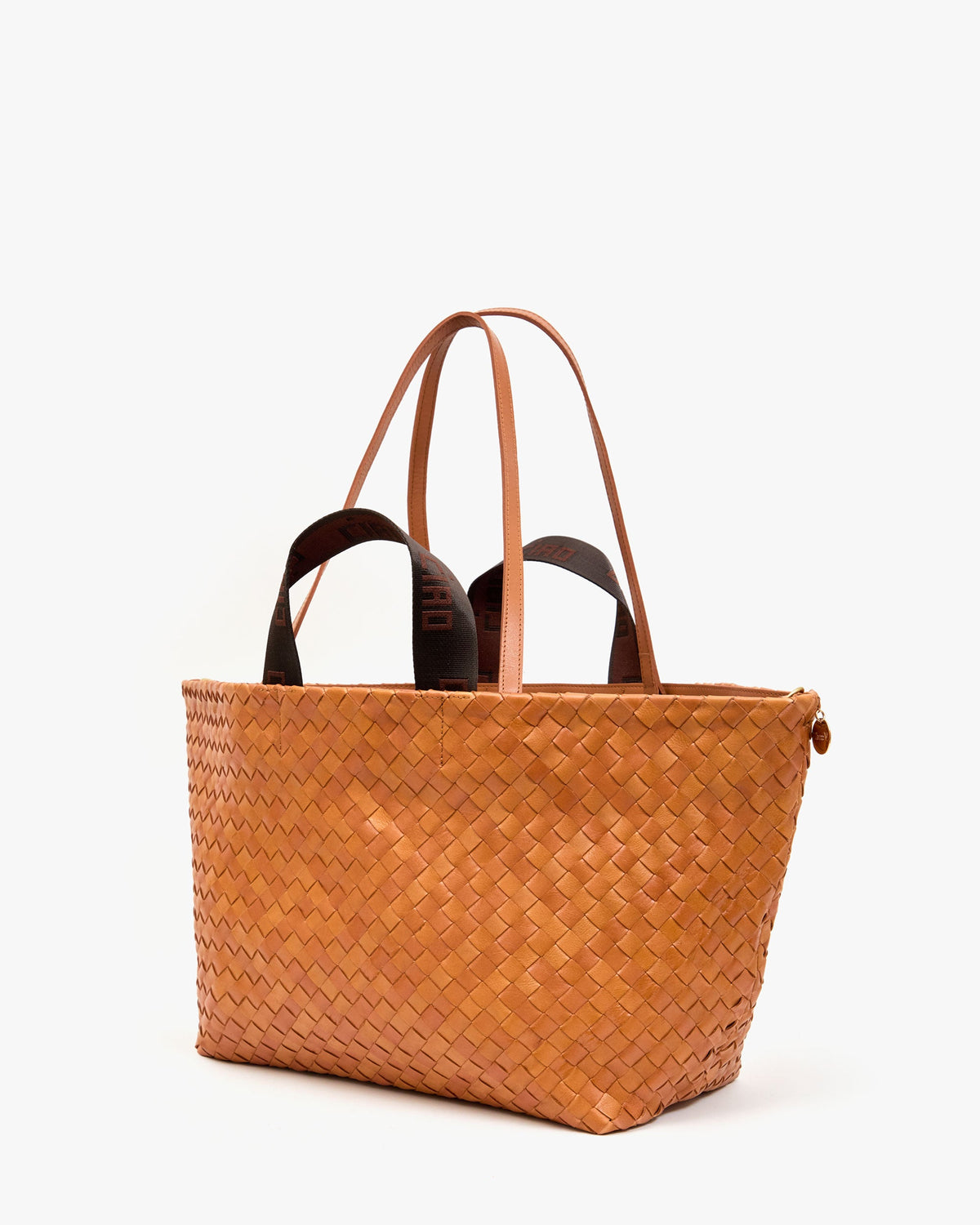 Clare V. Bateau Tote – Natural Diagonal Woven – detail 5