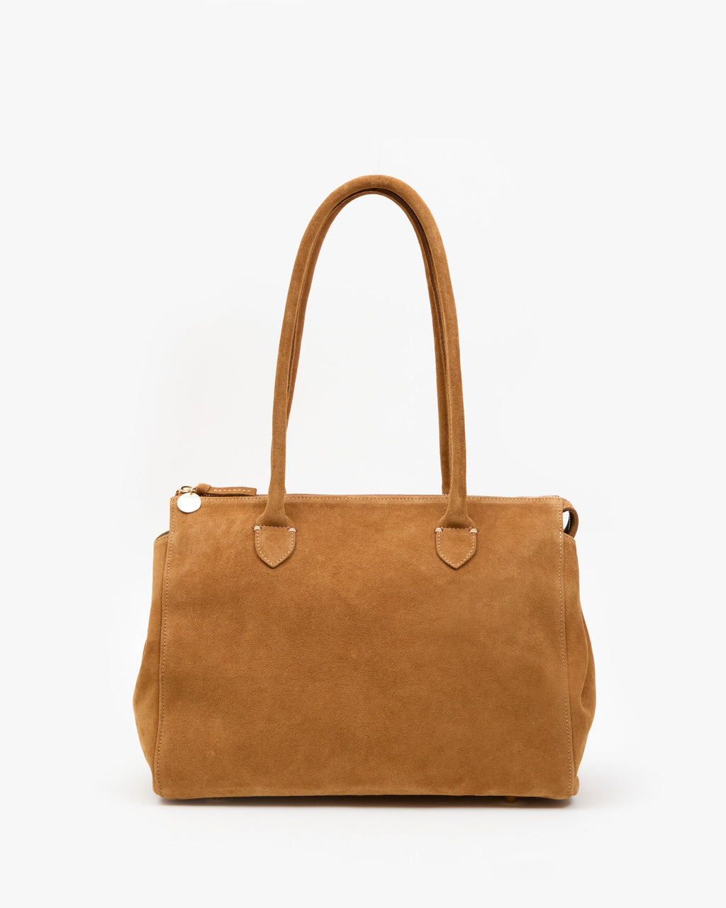 Clare V. Beatrice – Caramel Suede – detail 4