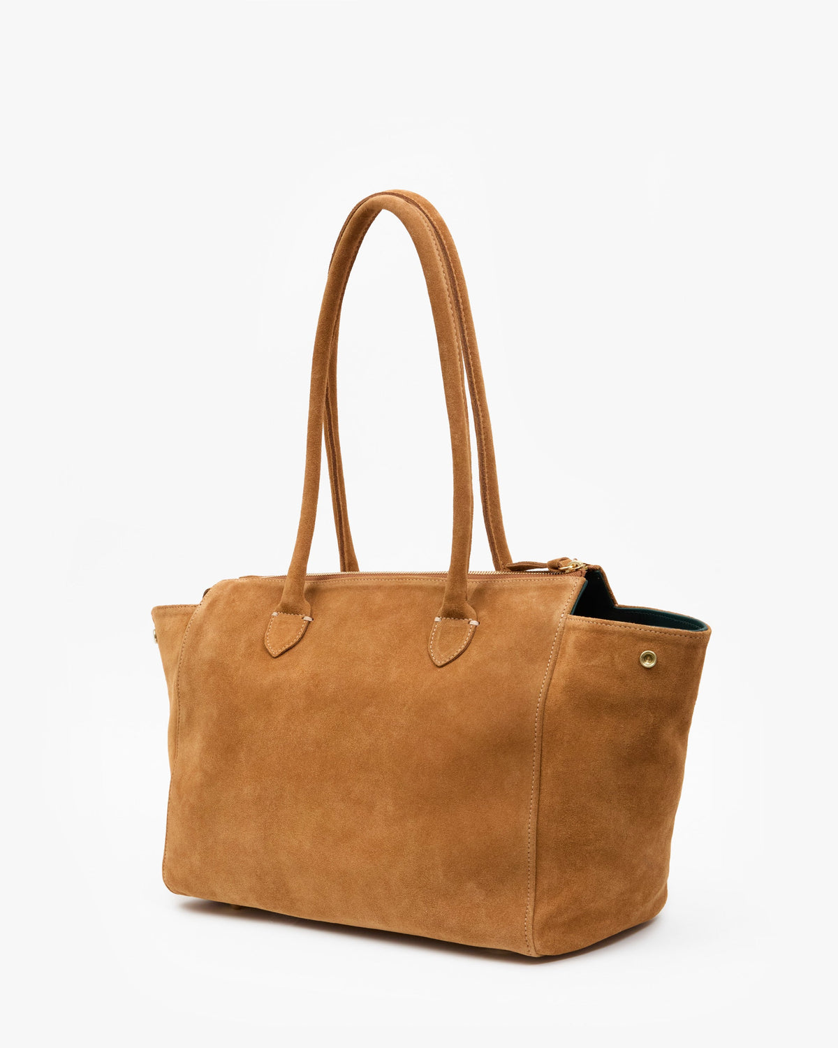 Clare V. Beatrice – Caramel Suede – detail 5