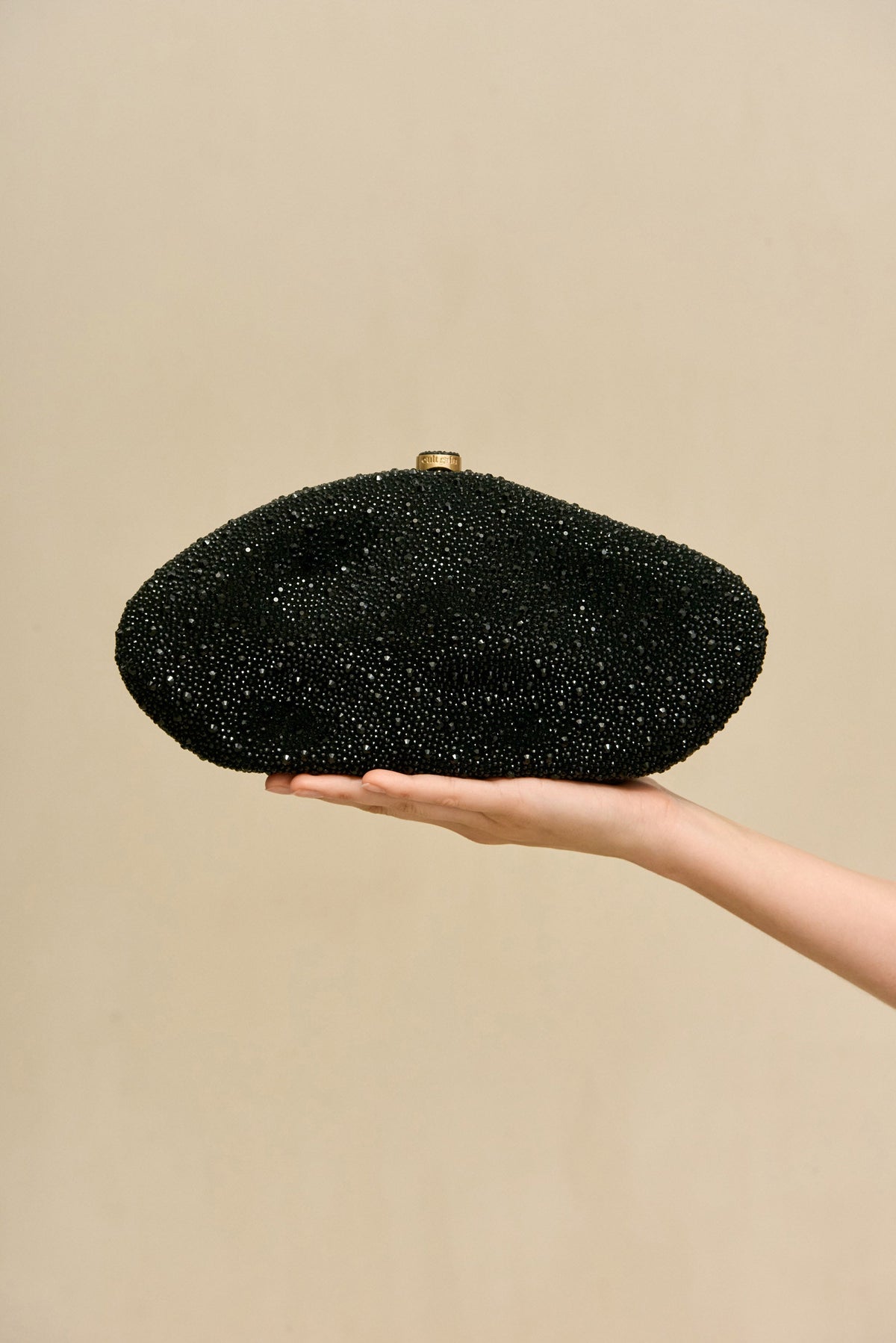 Cult Gaia The Caldera Clutch – Black Rhinestone – detail 2
