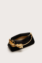Cult Gaia Calla Bag – Black Satin – detail 4