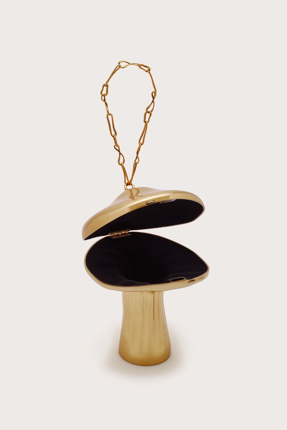 Cult Gaia Fungo Clutch – Brushed Brass – detail 4