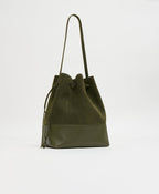 Mansur Gavriel Drawstring Cabas – Algae Suede/Algae – detail 3