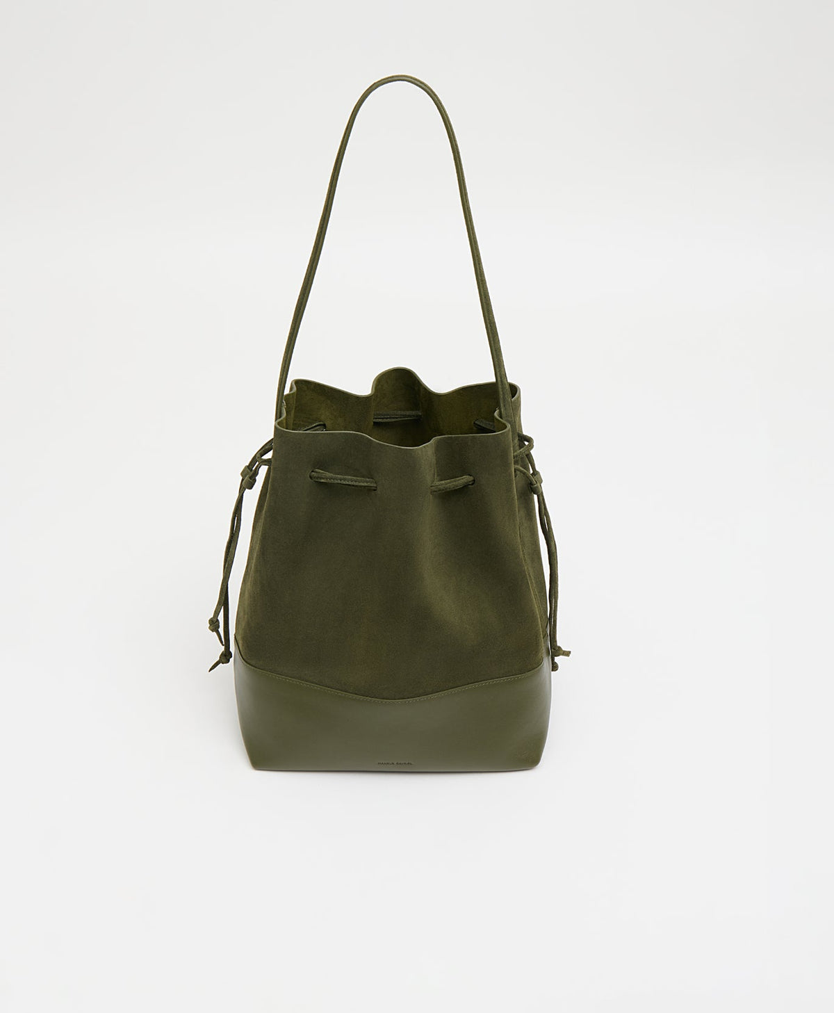 Mansur Gavriel Drawstring Cabas – Algae Suede/Algae – detail 4