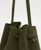 Mansur Gavriel Drawstring Cabas – Algae Suede/Algae – detail 5