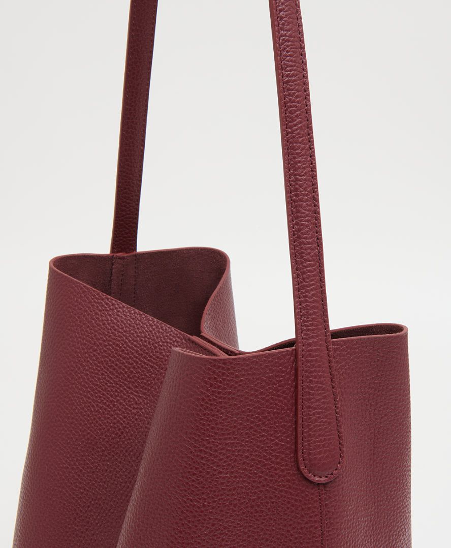 Mansur Gavriel Everyday Cabas – Claret – detail 4