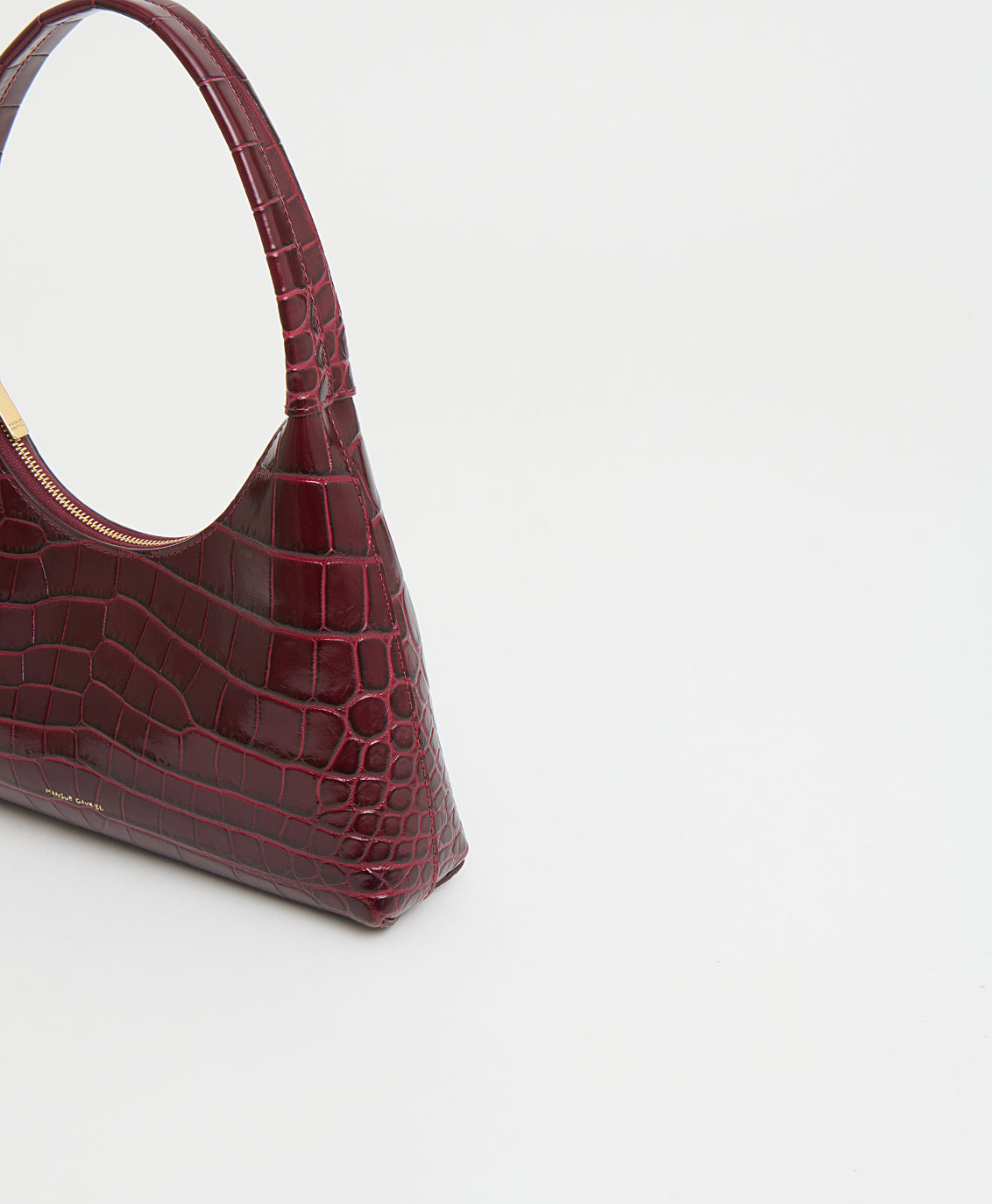 Mansur Gavriel Mini Candy Bag – Oxblood Croc – detail 4
