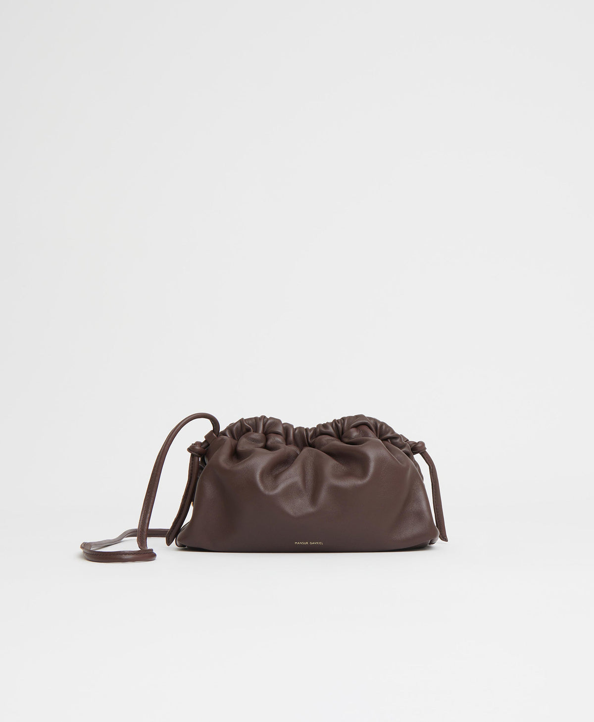 Mansur Gavriel Mini Cloud Clutch – Chocolate