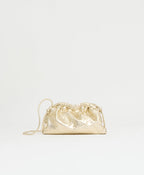 Mansur Gavriel Mini Cloud Clutch – Crinkled Gold