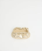 Mansur Gavriel Mini Cloud Clutch – Crinkled Gold – detail 3