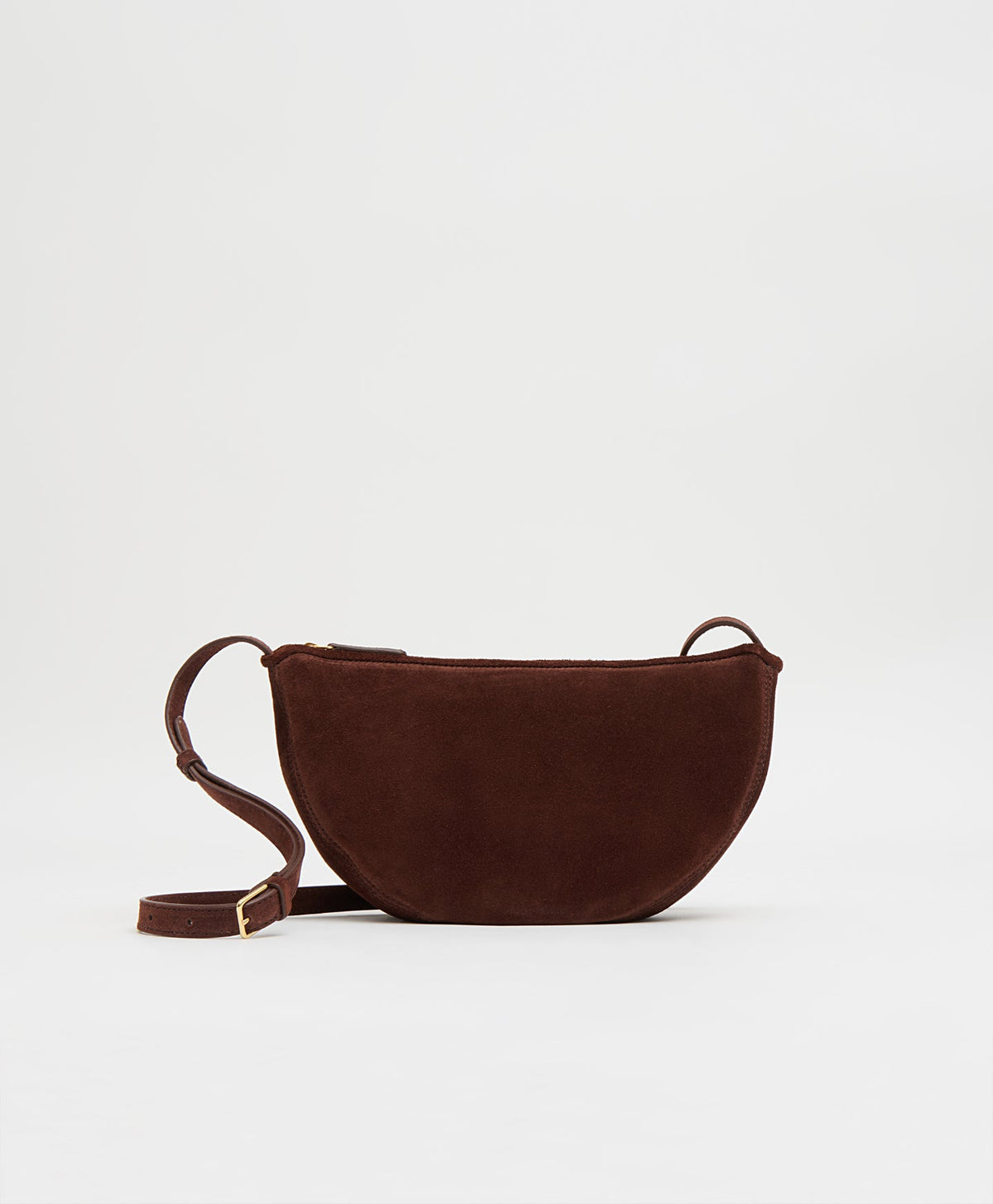 Mansur Gavriel Moon Sling – Chocolate Suede