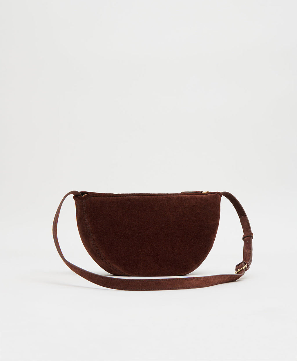 Mansur Gavriel Moon Sling – Chocolate Suede – detail 3