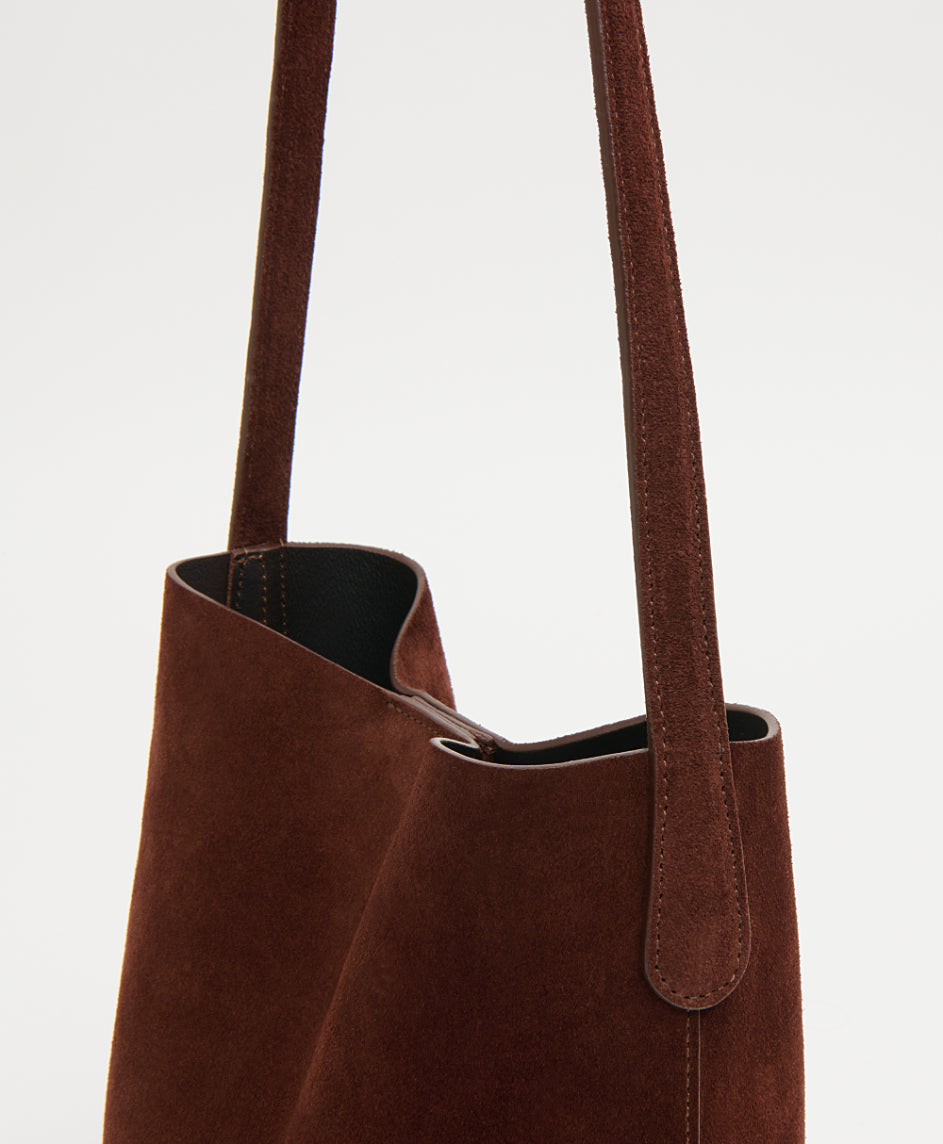 Mansur Gavriel Small Everyday Cabas – Chocolate Suede – detail 5