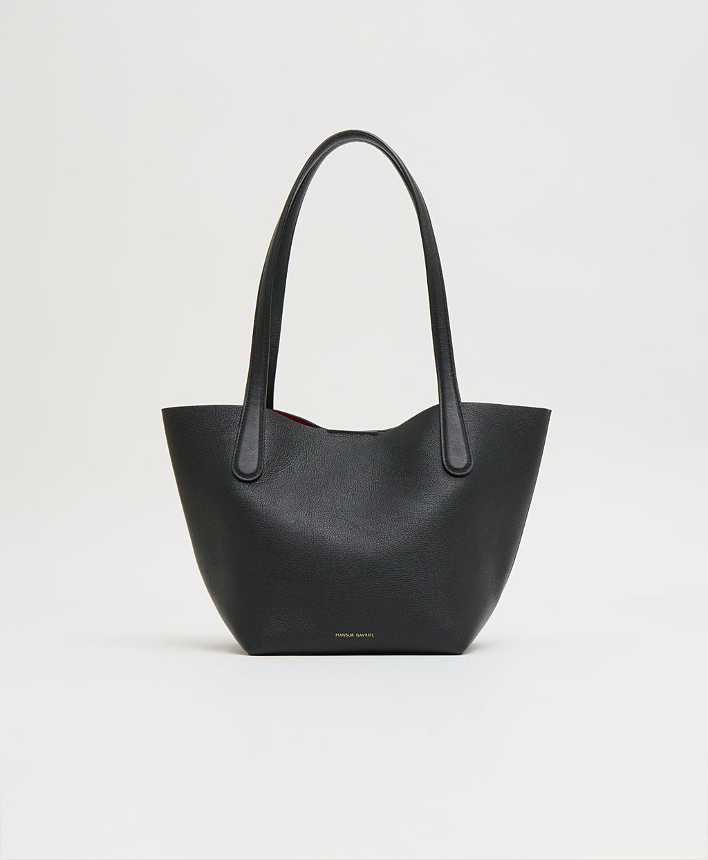 Mansur Gavriel Small Everyday Soft Tote – Black/Flamma