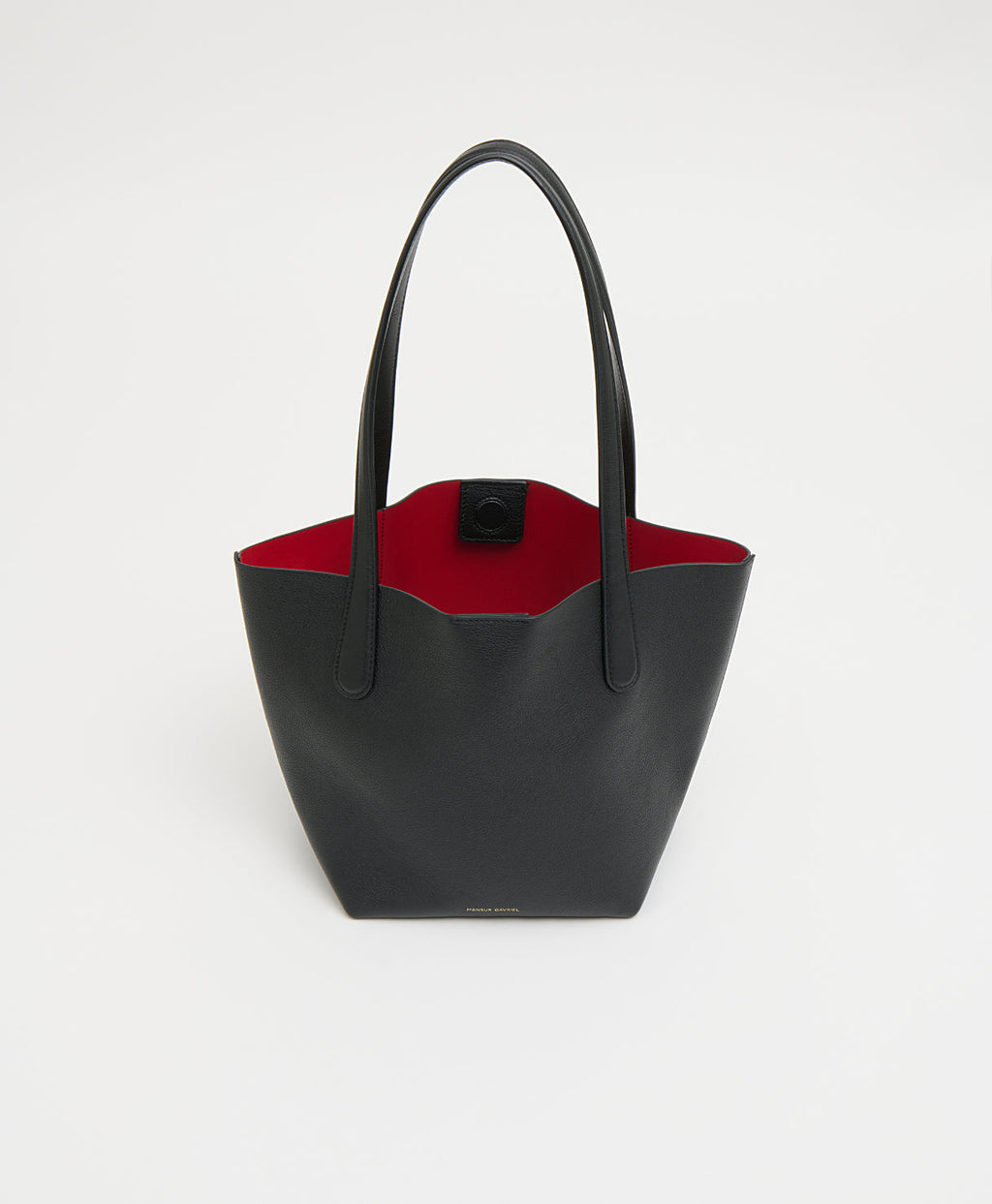 Mansur Gavriel Small Everyday Soft Tote – Black/Flamma – detail 4