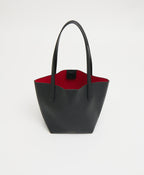 Mansur Gavriel Small Everyday Soft Tote – Black/Flamma – detail 4