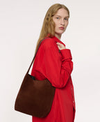 Mansur Gavriel Small Everyday Cabas – Chocolate Suede – detail 2