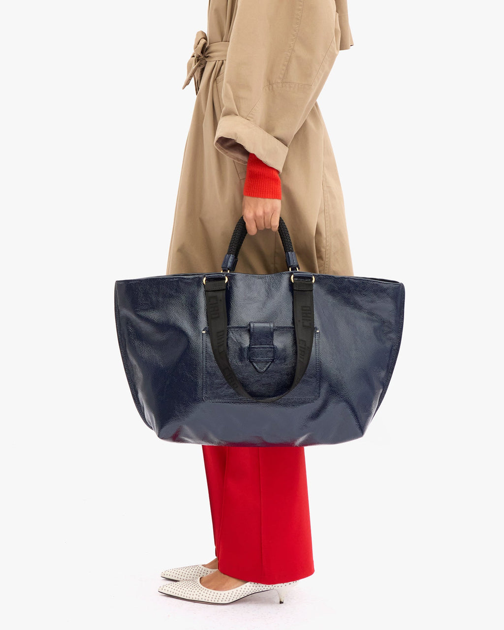 Clare V. Grand Bateau Tote – Ink – detail 4