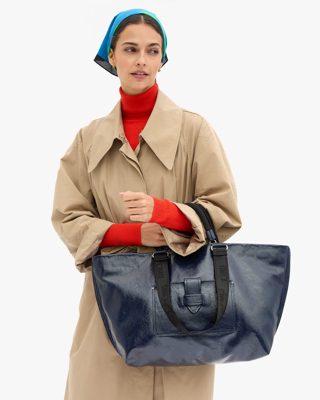 Clare V. Grand Bateau Tote – Ink – detail 2
