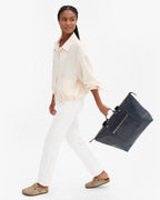 Clare V. Grand Zip Sac – Twilight Navy – detail 3