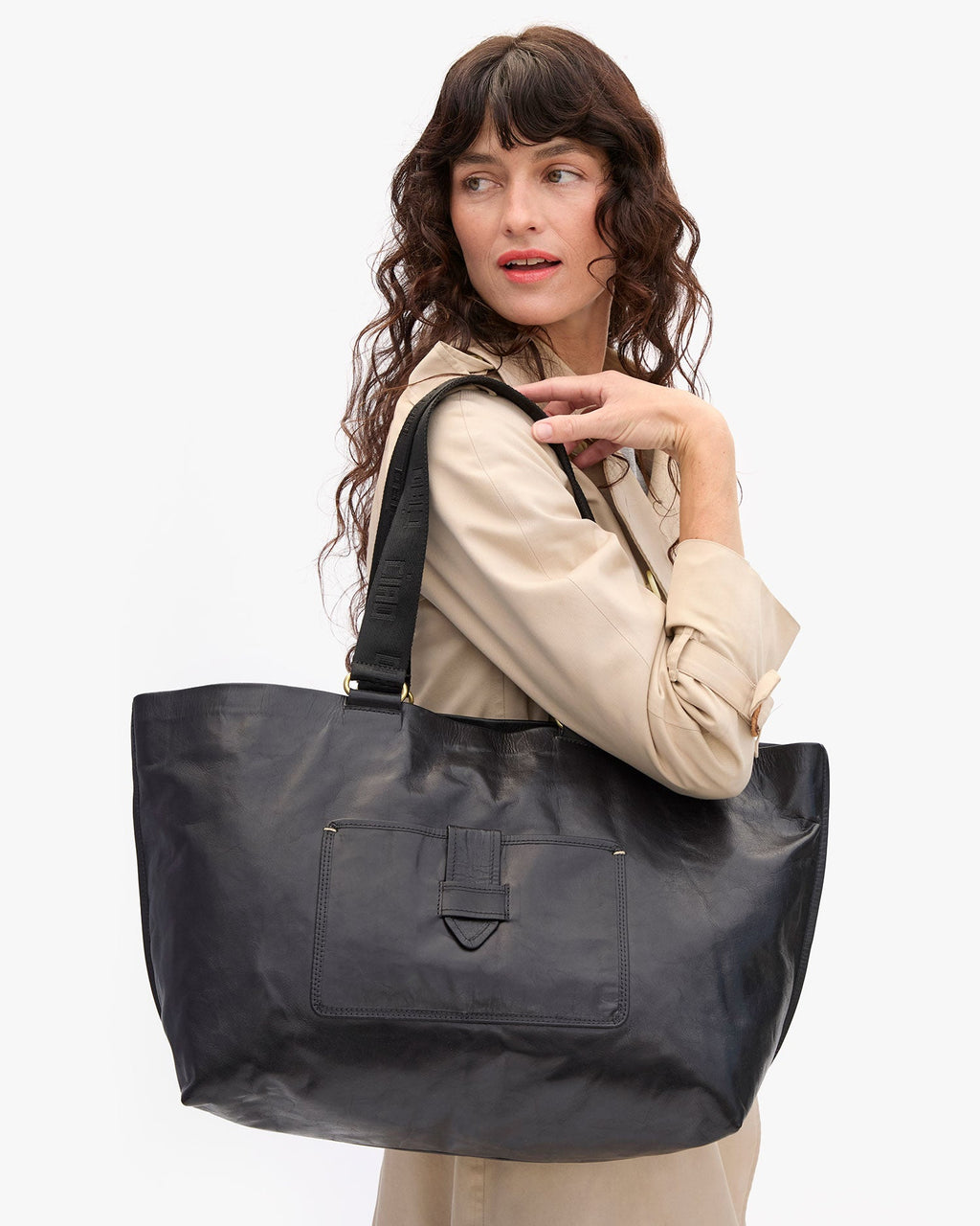 Clare V. Grand Bateau Tote – Black – detail 2