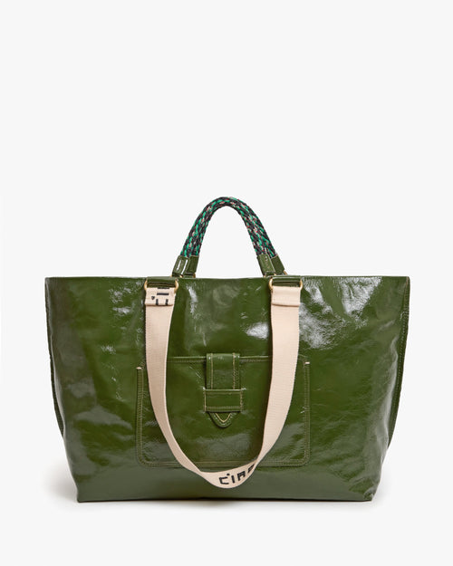 Clare V. Grand Bateau Tote – Army