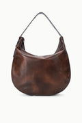 STAUD Levi Hobo Bag – Espresso Distressed