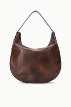 STAUD Levi Hobo Bag – Espresso Distressed