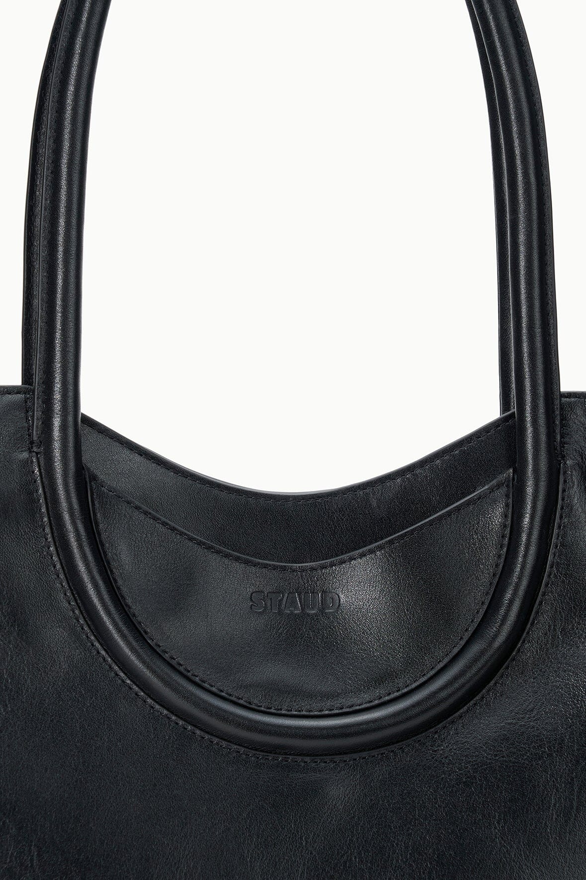 STAUD Maude North South Tote – Black – detail 3