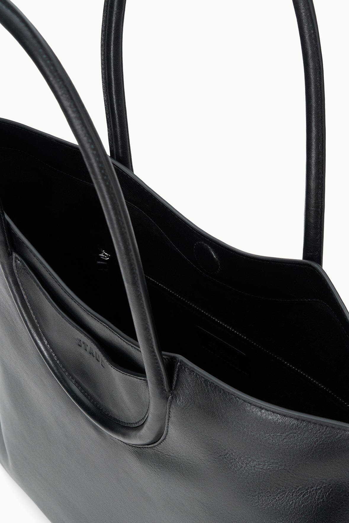 STAUD Maude North South Tote – Black – detail 2