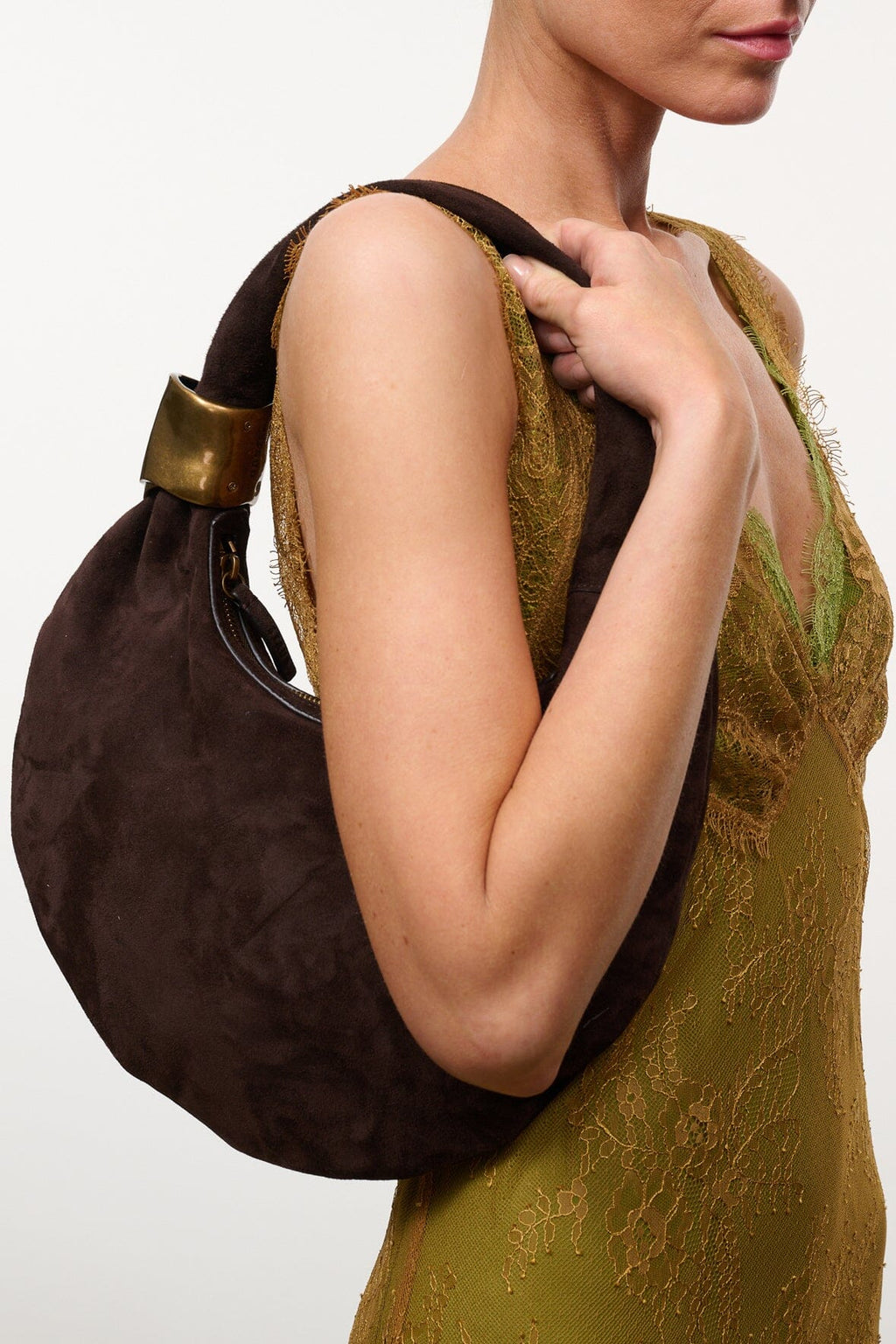 STAUD Noto Cuff Bag – Espresso – detail 2