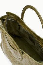 STAUD Maude Satchel – Martini Croc – detail 5