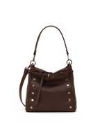 Hammitt Bryant Large Satchel – Belted Espresso/Gunmetal
